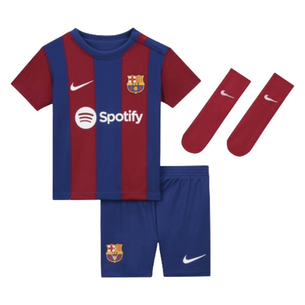 2023-2024 Barcelona Home Infant Baby Kit (Messi 10)