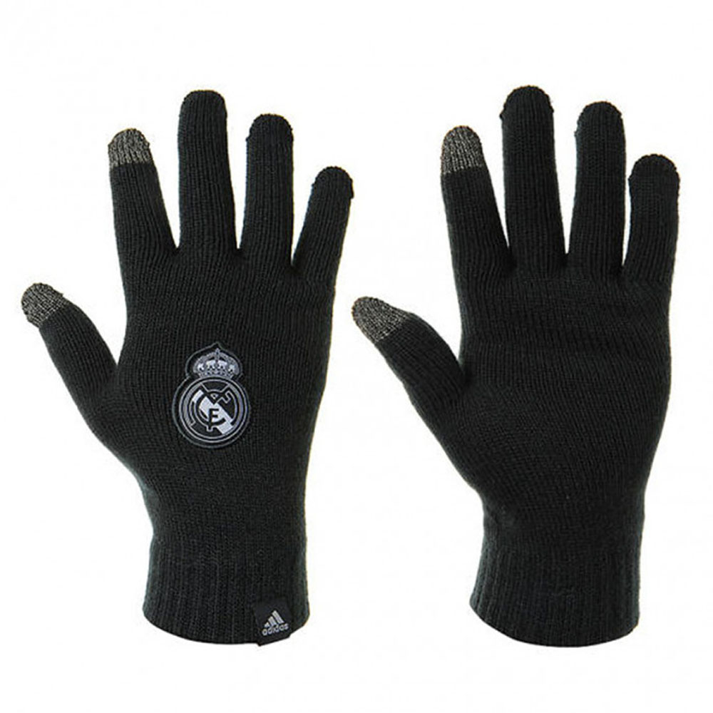 Real Madrid Adidas Gloves (Dark Grey)