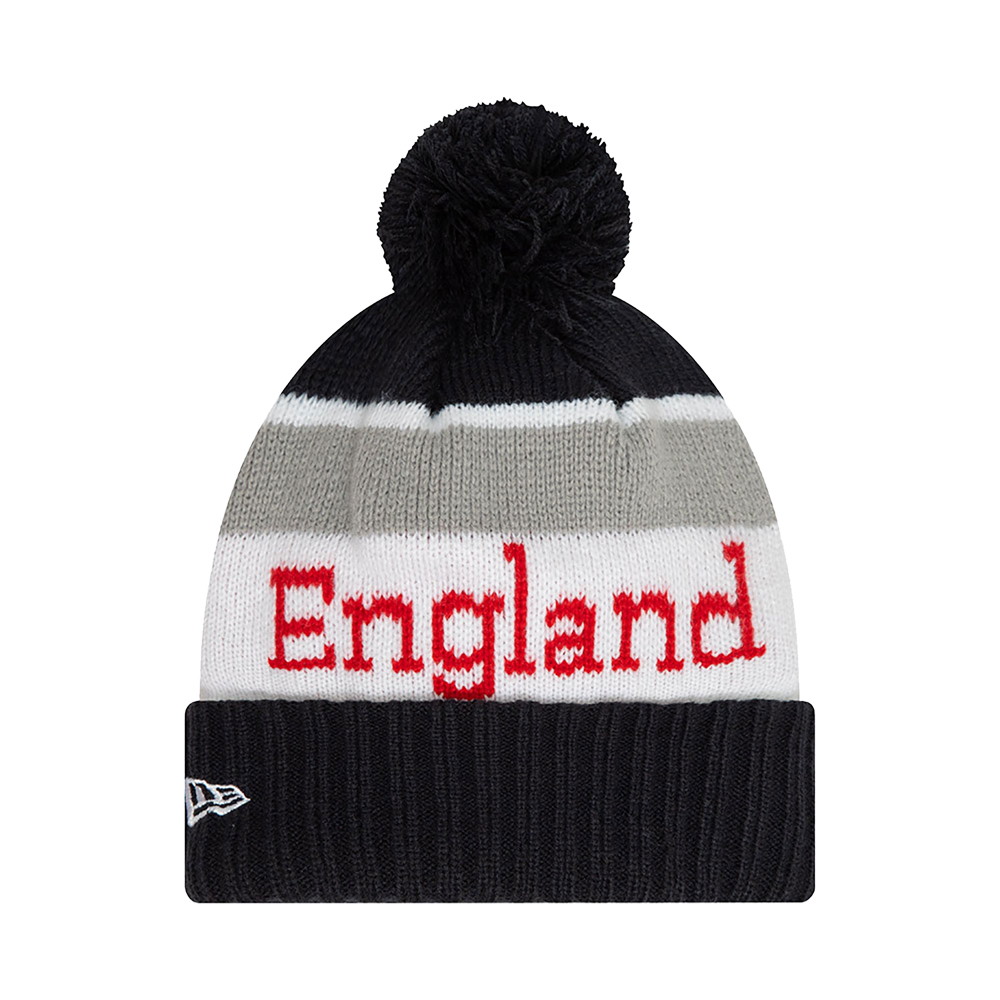 England Rugby Wordmark Navy Jake Beanie Hat (Kids)