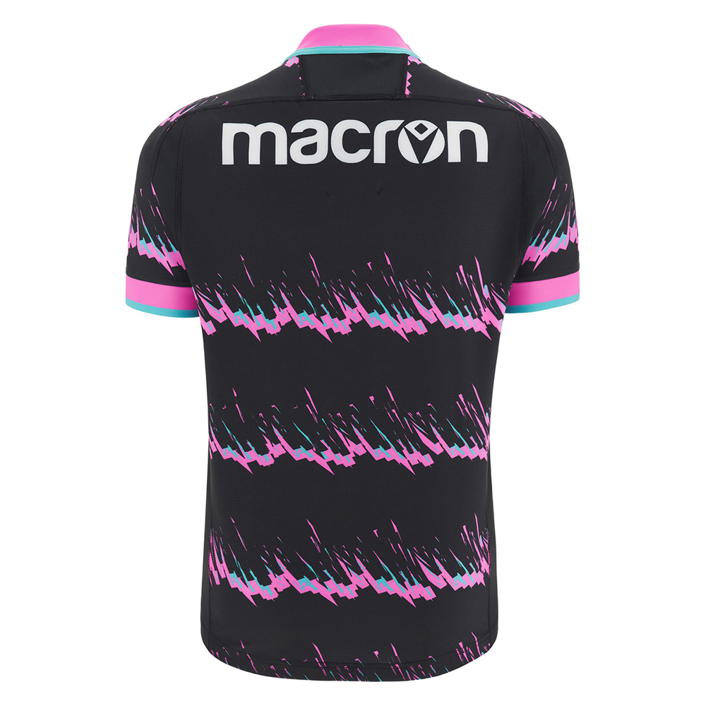 2024-2025 Barbarians Rugby Training Jersey (Black-Pink) (Your Name)