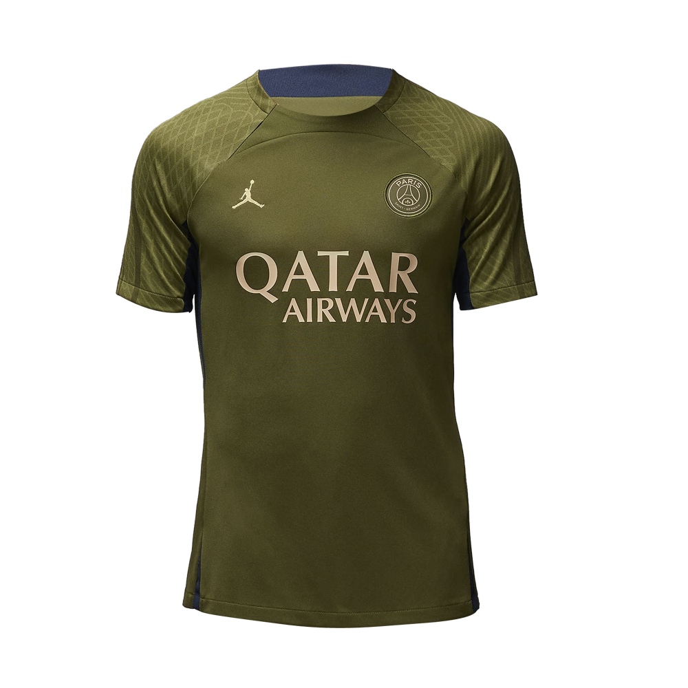 2023-2024 PSG Dri-Fit Strike Fourth Training Shirt (Green Hemp) (Hakimi 2)