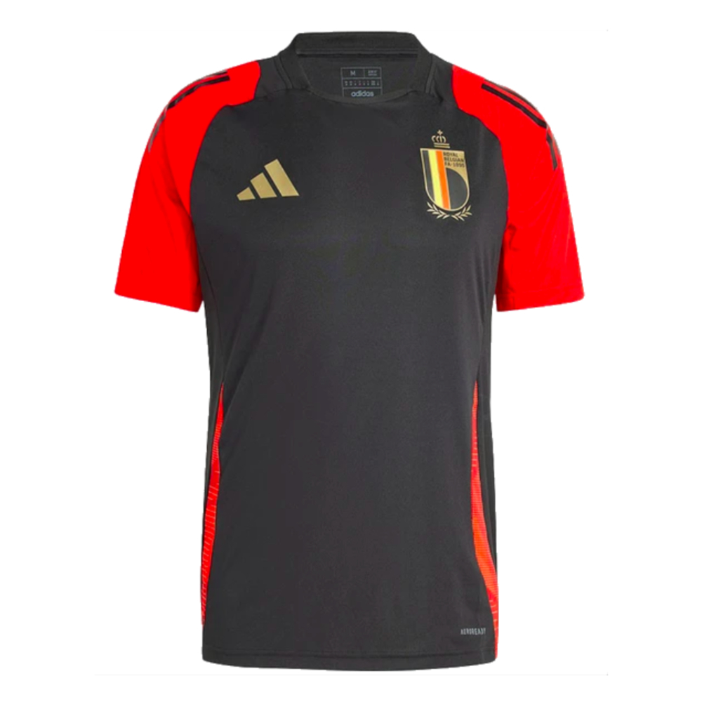 2024-2025 Belgium Training Jersey (Black) (E.Hazard 10)