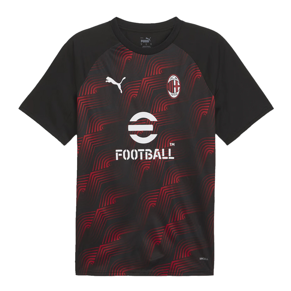 2023-2024 AC Milan Prematch SS Jersey (Black) (A Rebic 12)