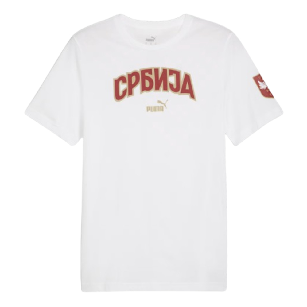 2024-2025 Serbia FtblIcons Tee (White) (Jovic 8)