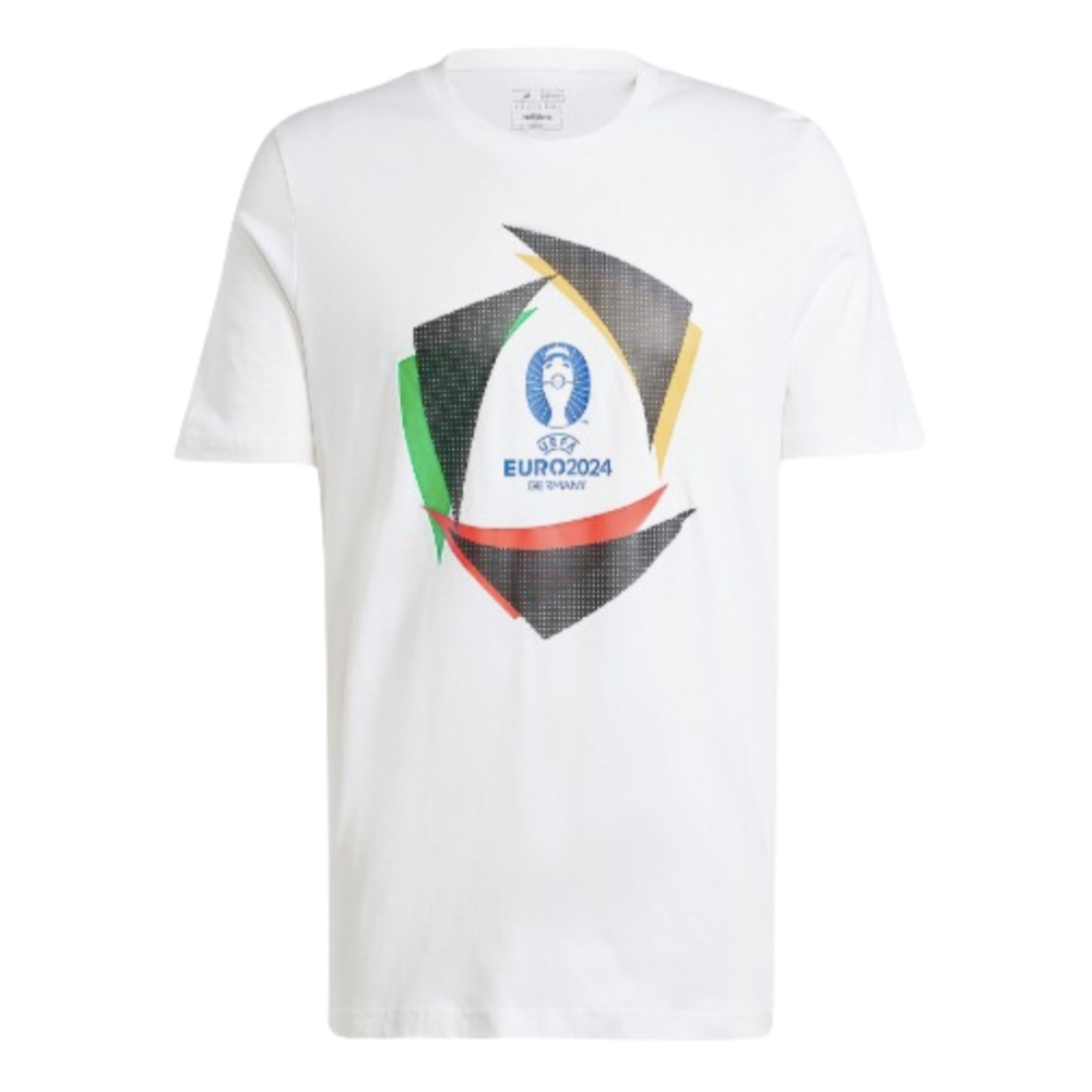 adidas Euro 2024 Official Emblem Trophy T-Shirt - White (Your Name)