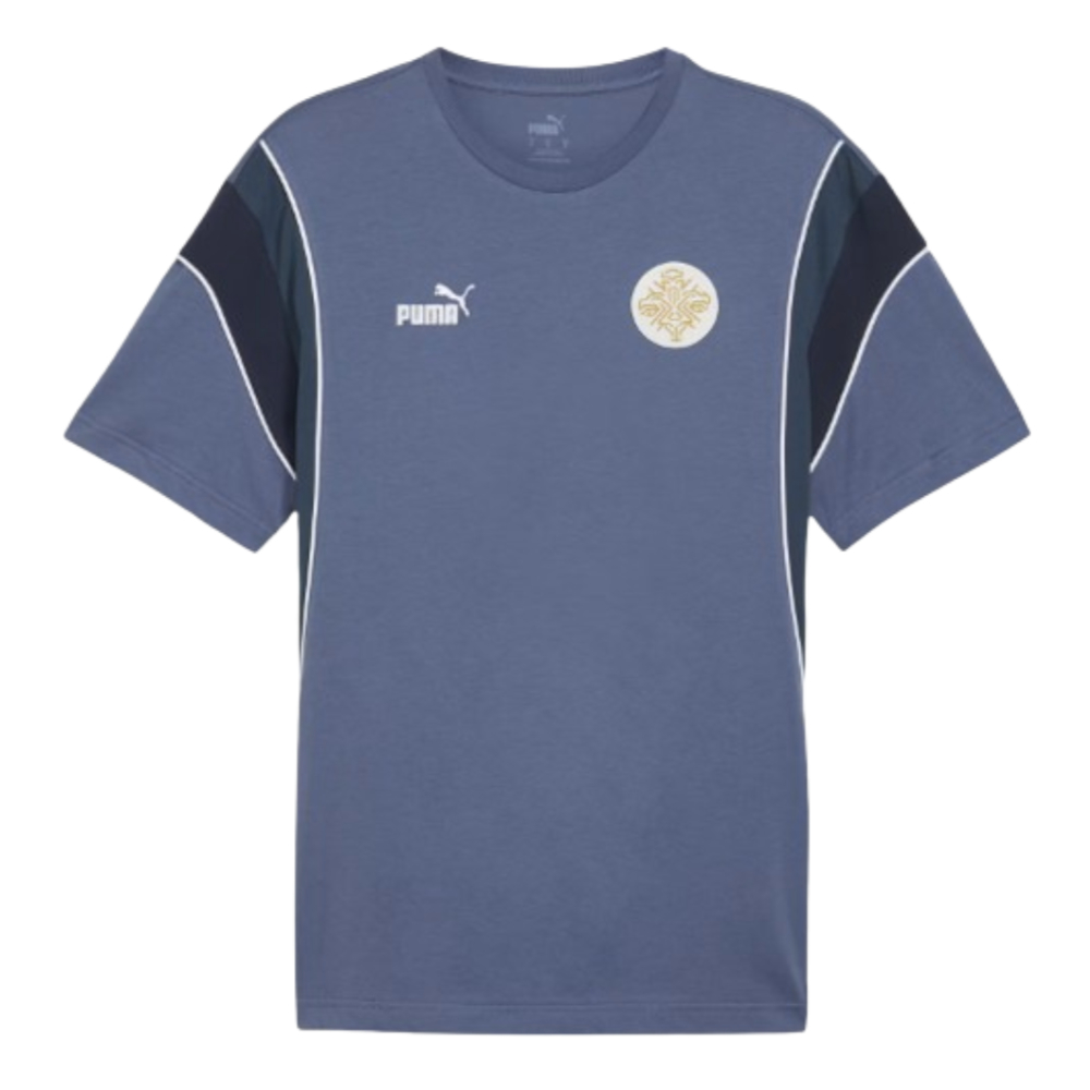 2024-2025 Iceland ftblArchive Tee (Cobalt) (R.Sigurdsson 6)