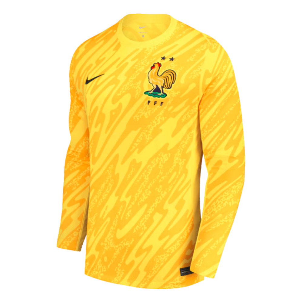 2024-2025 France Goalkeeper LS Home Shirt - Kids (Samba 1)