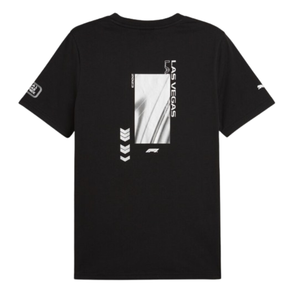 2023 F1 Formula 1 Las Vegas GP Race T-shirt - Black