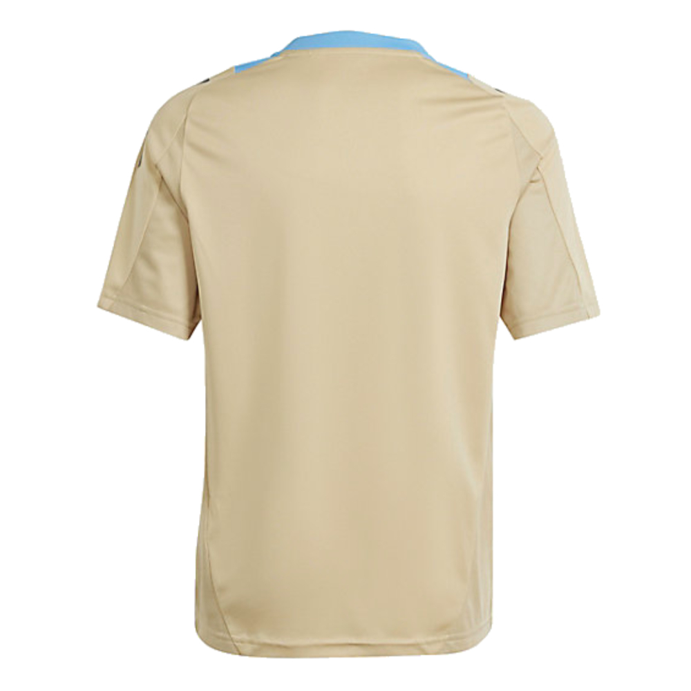 2024-2025 Argentina Training Jersey (Hazy Beige) - Kids (AGUERO 10)