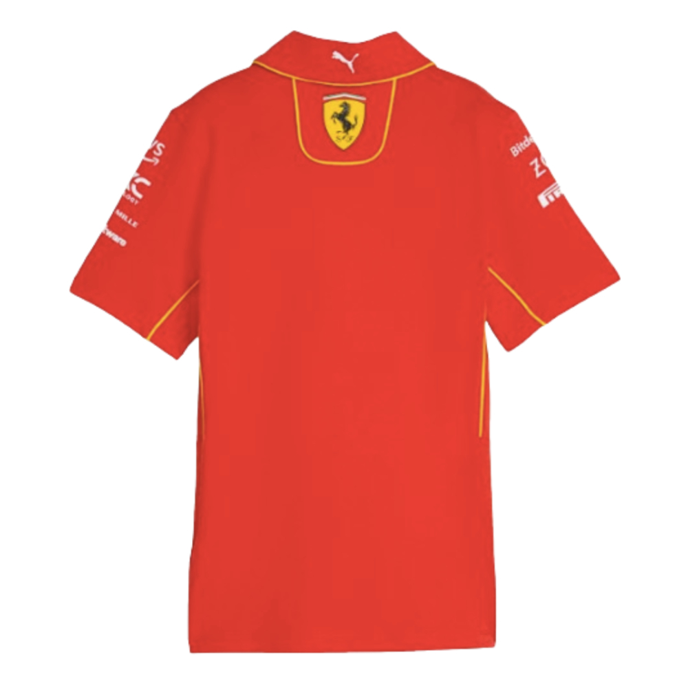 2024 Scuderia Ferrari Team Polo Shirt (Red) - Womens