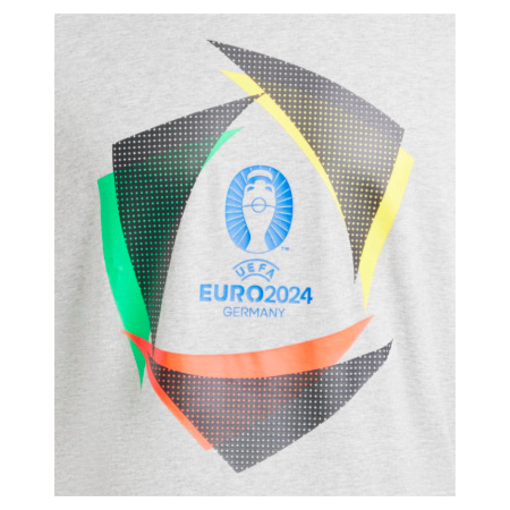 adidas EURO24 Official Emblem Ball T-Shirt - Grey (Your Name)