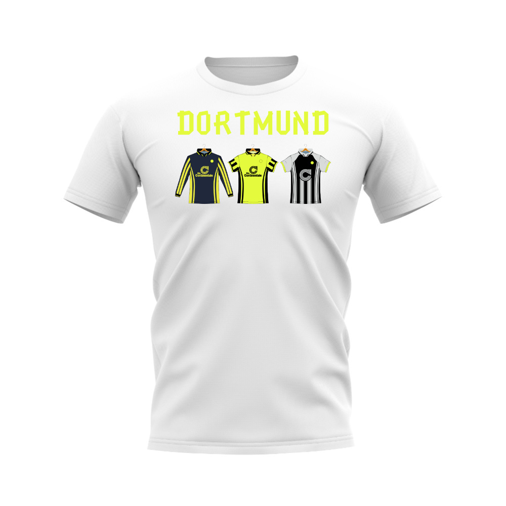 Dortmund 1996-1997 Retro Shirt T-shirt - Text (White) (Bellingham 22)