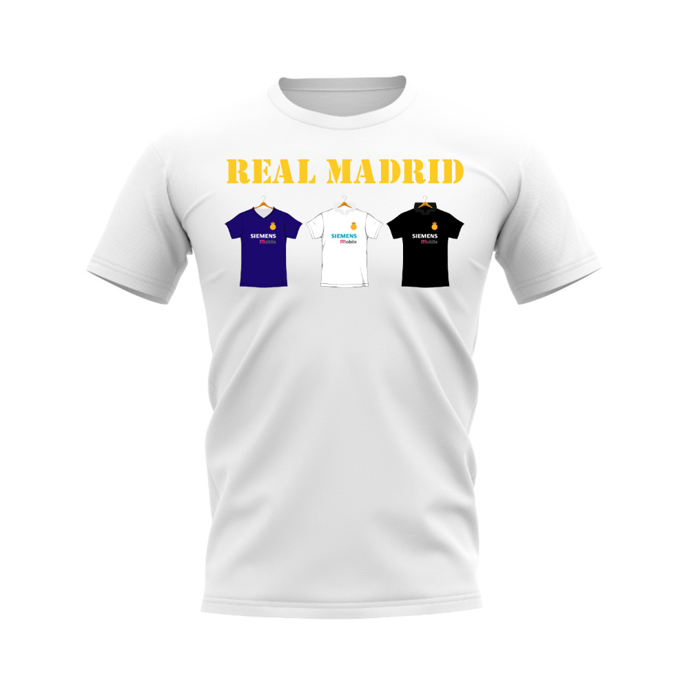 Real Madrid 2002-2003 Retro Shirt T-shirt - Text (White) (KAKA 8)