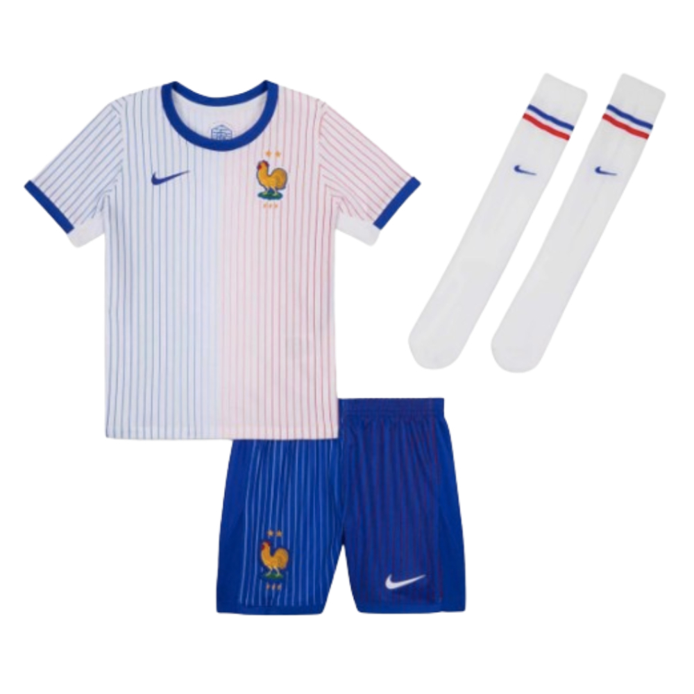 2024-2025 France Away Little Boys Mini Kit (Rabiot 14)