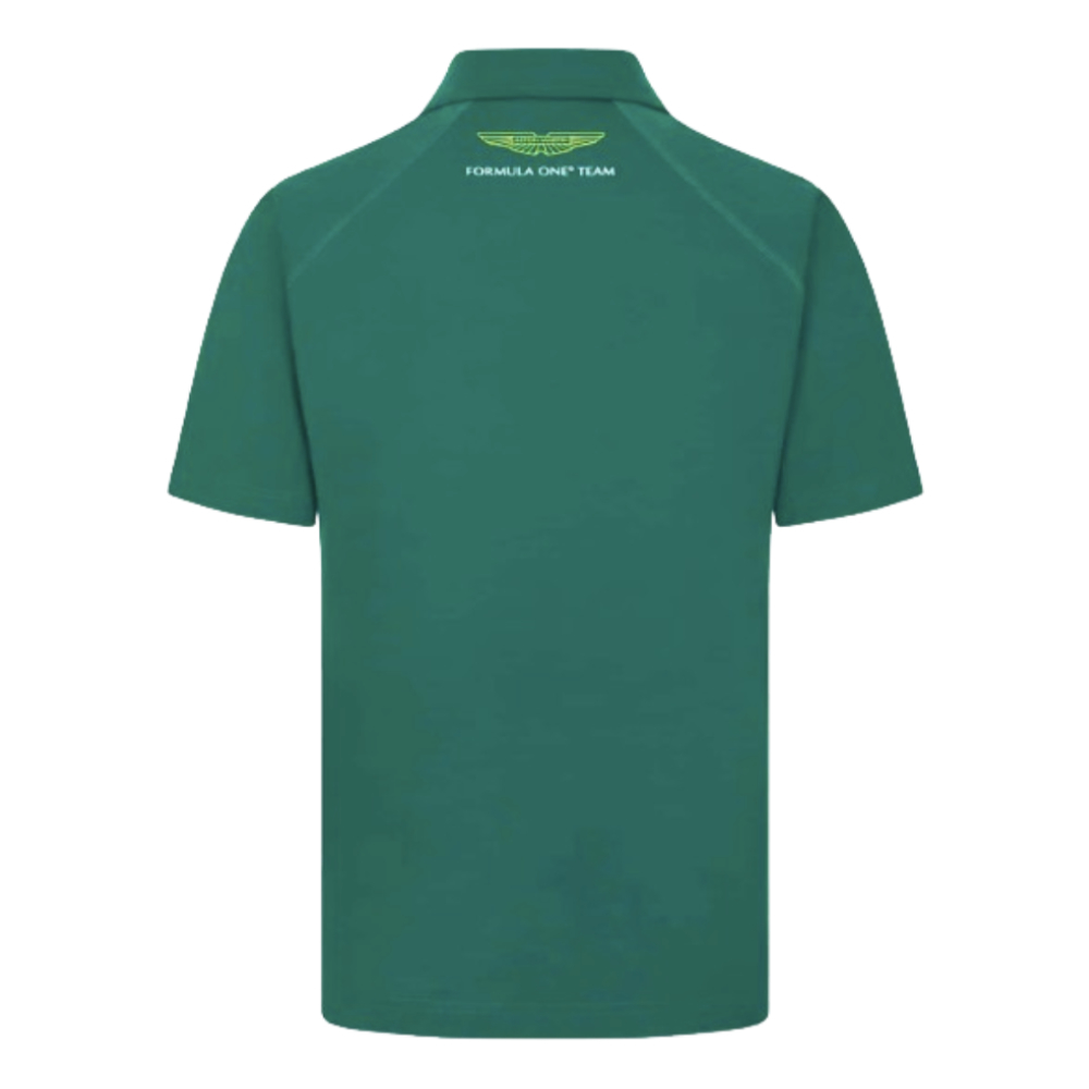 2024 Aston Martin Mens Logo Polo Shirt (Green)