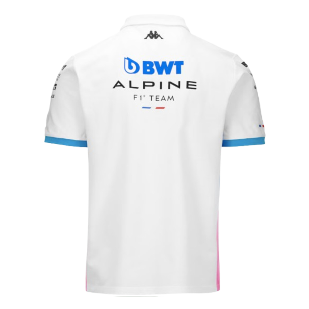 2024 Alpine BWT Team Polo Shirt (White) - Kids