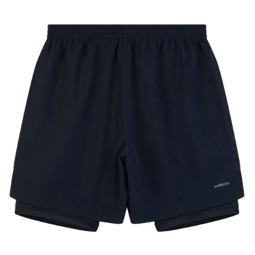 Canterbury Mens Vapordri 2 in 1 Shorts (Black-Grey)