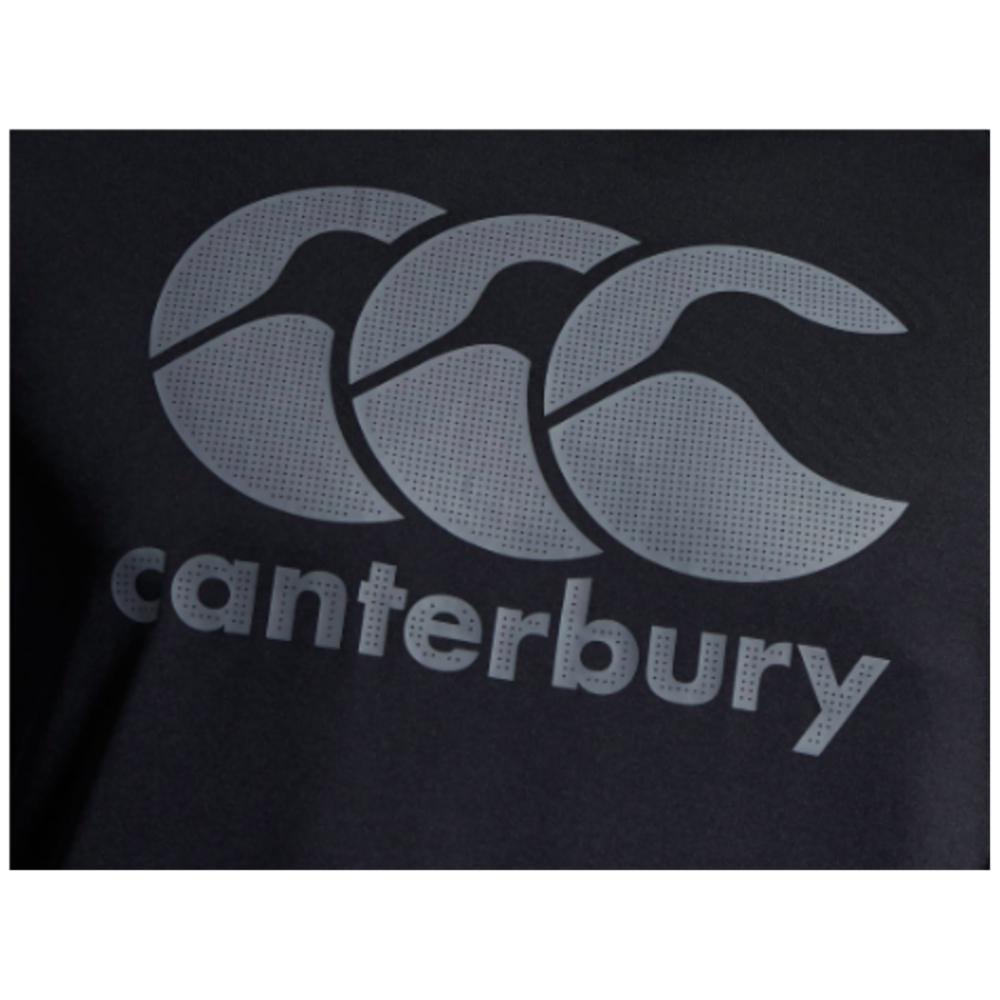 Canterbury Mens Large Logo Superlight Tee (Black)