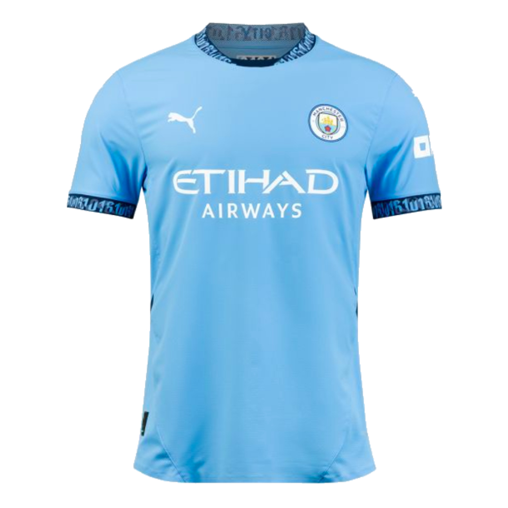 2024-2025 Man City Home Authentic Shirt with packaging (Kun Aguero 10)