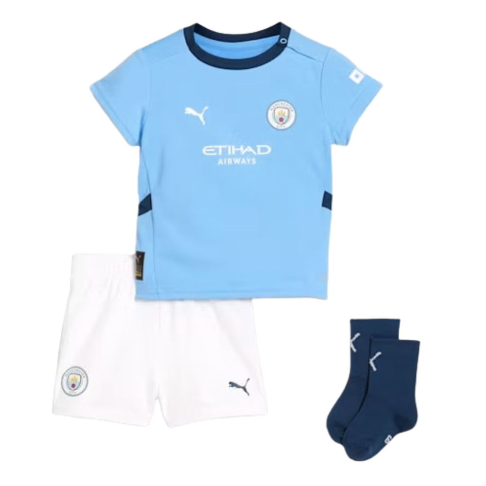 2024-2025 Man City Home Baby Kit (Kun Aguero 10)