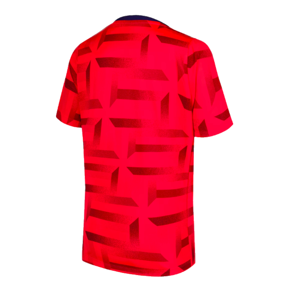 2024-2025 England Dri-FIT Pre-Match Shirt (Red) (Bellingham 10)