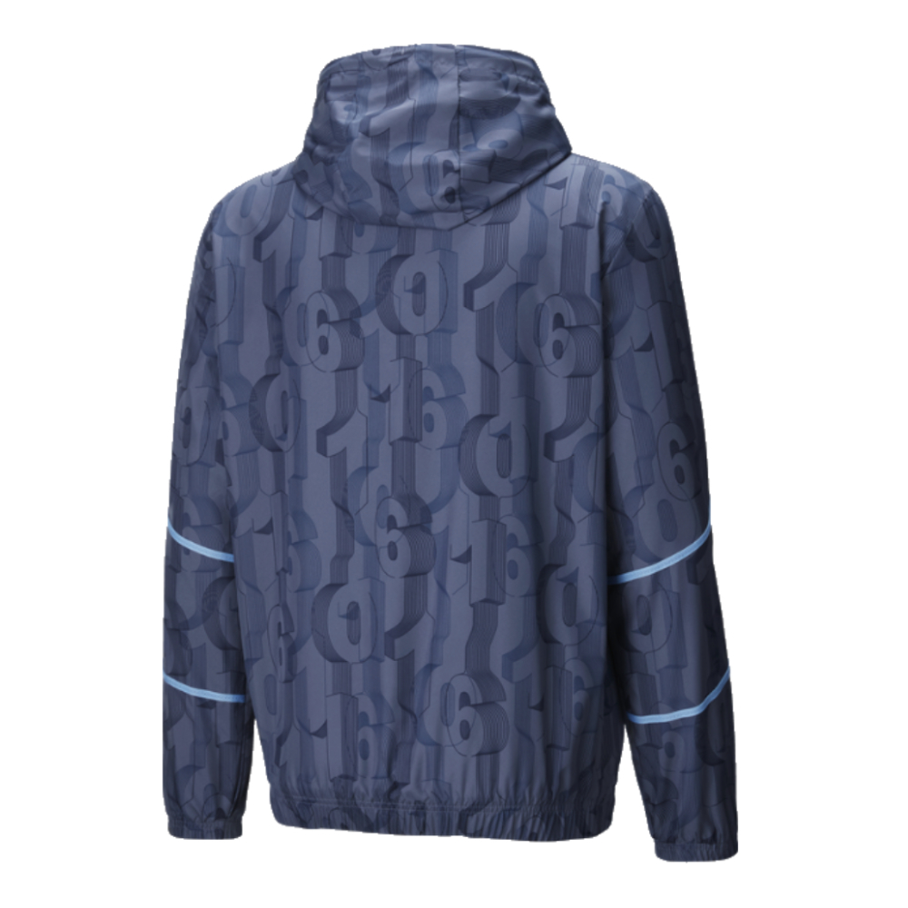 2024-2025 Man City Prematch Woven Jacket (Inky Blue)