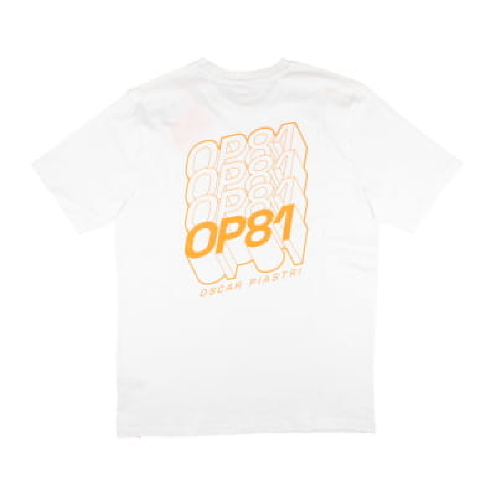 2024 McLaren Core Driver T-Shirt Oscar Piastri - Bright White