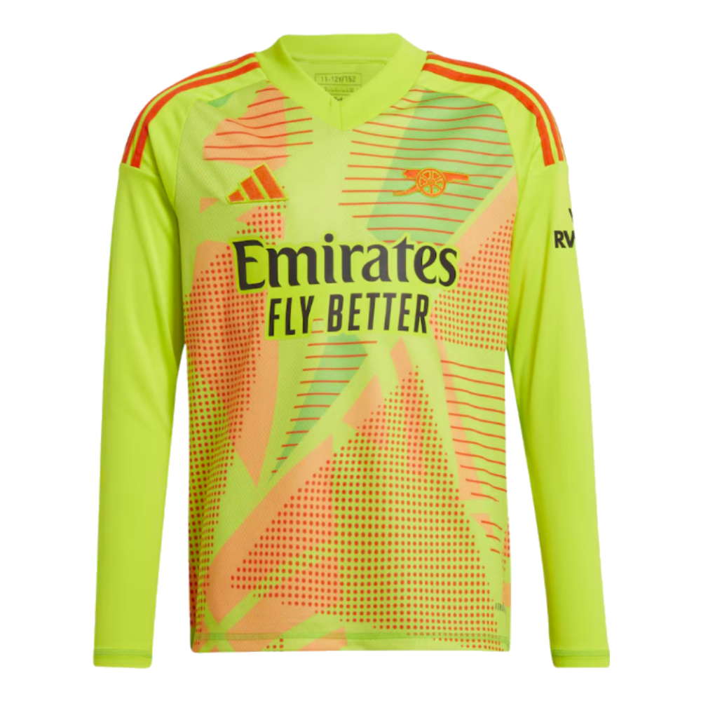 2024-2025 Arsenal Home Goalkeeper Shirt (Yellow) - Kids (Seaman 1)