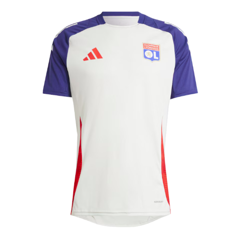 2024-2025 Olympique Lyon Training Jersey (White Tint) (Your Name)