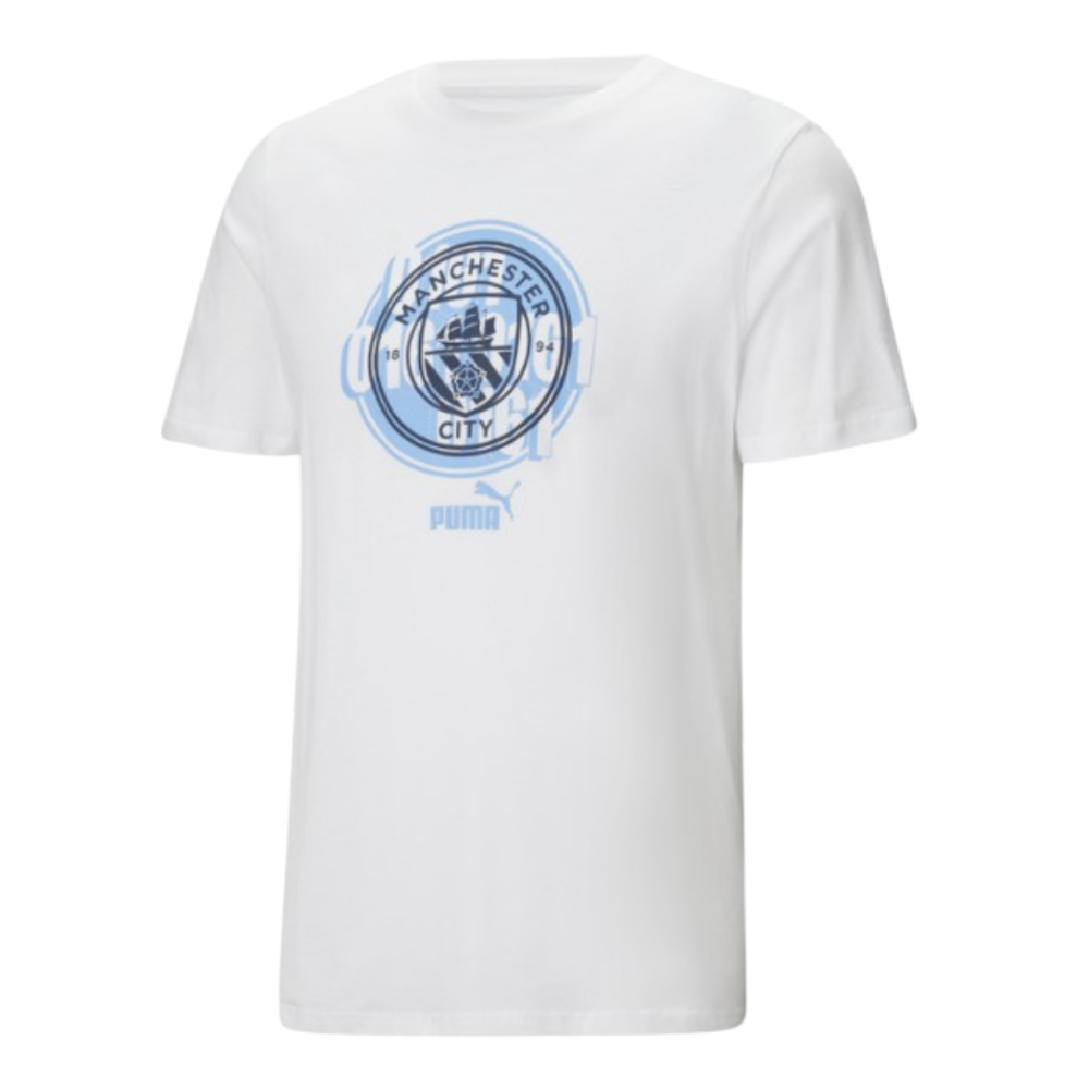 2024-2025 Man City ftblCulture Tee (White) (Greenwood 5)