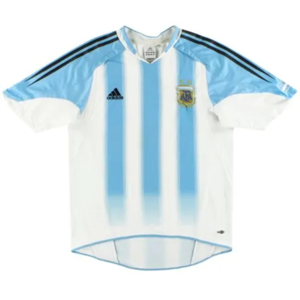 Argentina 2004-06 Home Shirt (S) (Good) (RIQUELME 10)