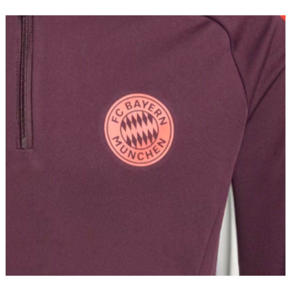 2024-2025 Bayern Munich Training Top (Shadow Maroon) - Kids