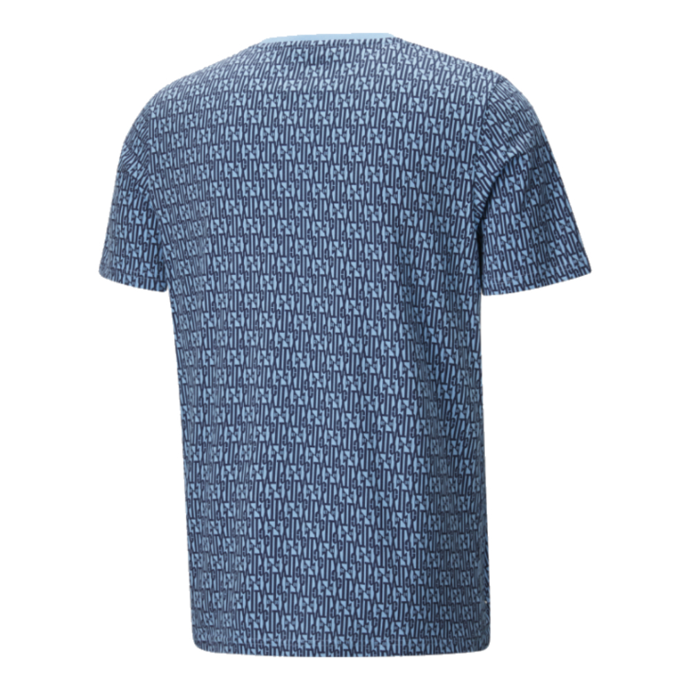 2024-2025 Man City ftblCulture Tee AOP (Navy) - Kids