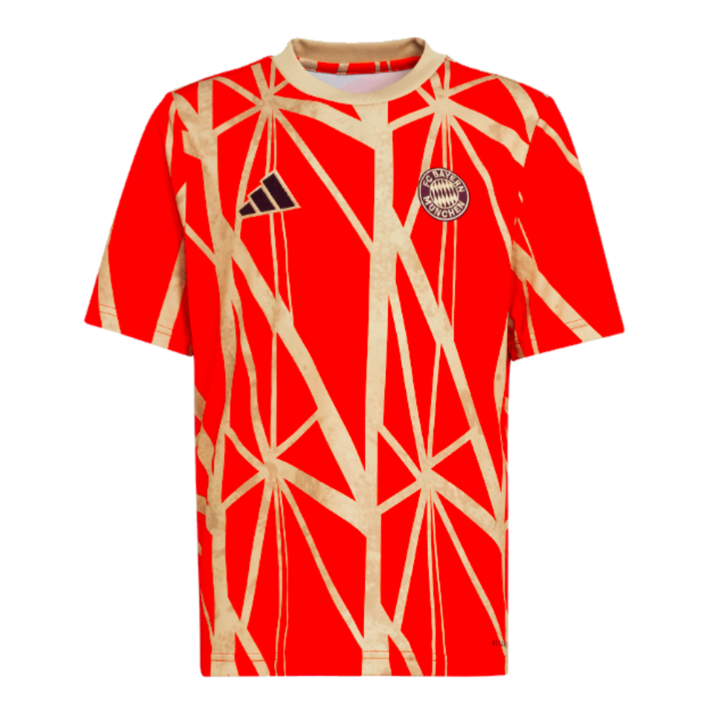 2024-2025 Bayern Munich Pre-Match Shirt (Red) - Kids (Goretzka 8)