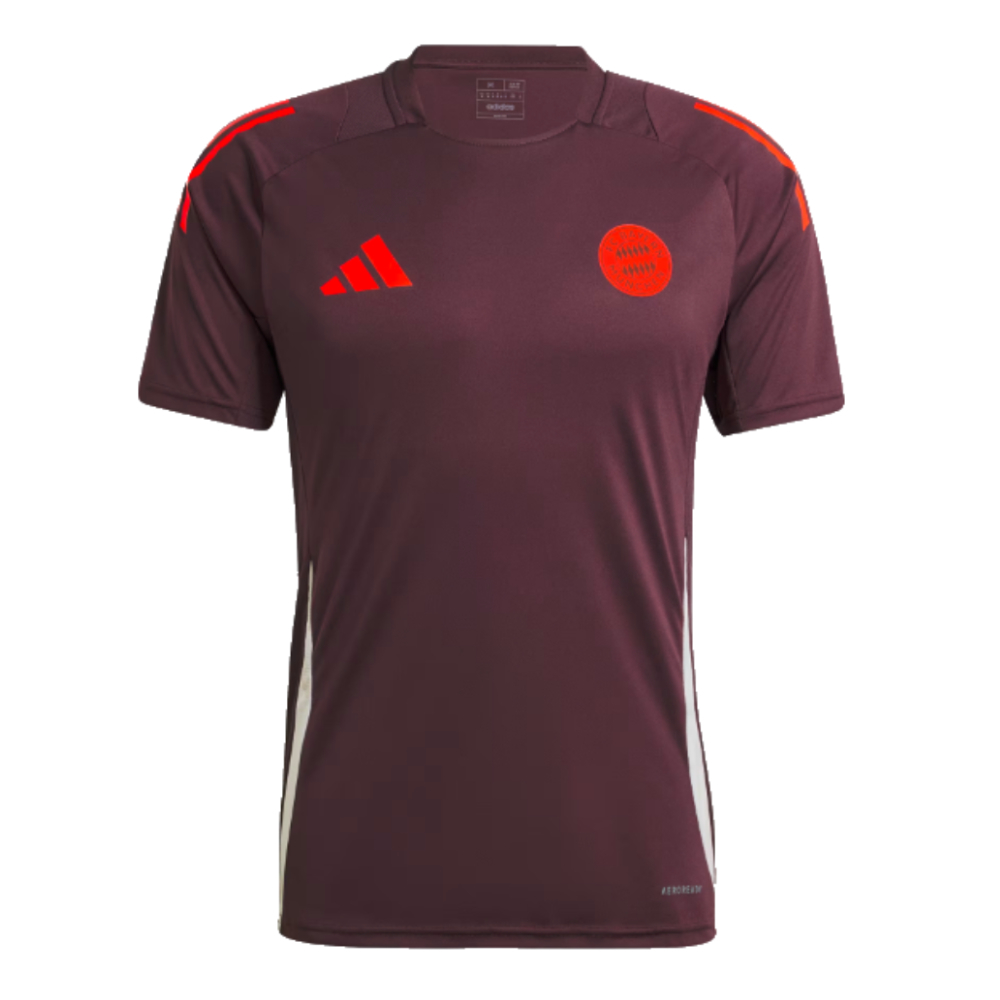 2024-2025 Bayern Munich Training Tee (Shadow Maroon) (Goretzka 8)