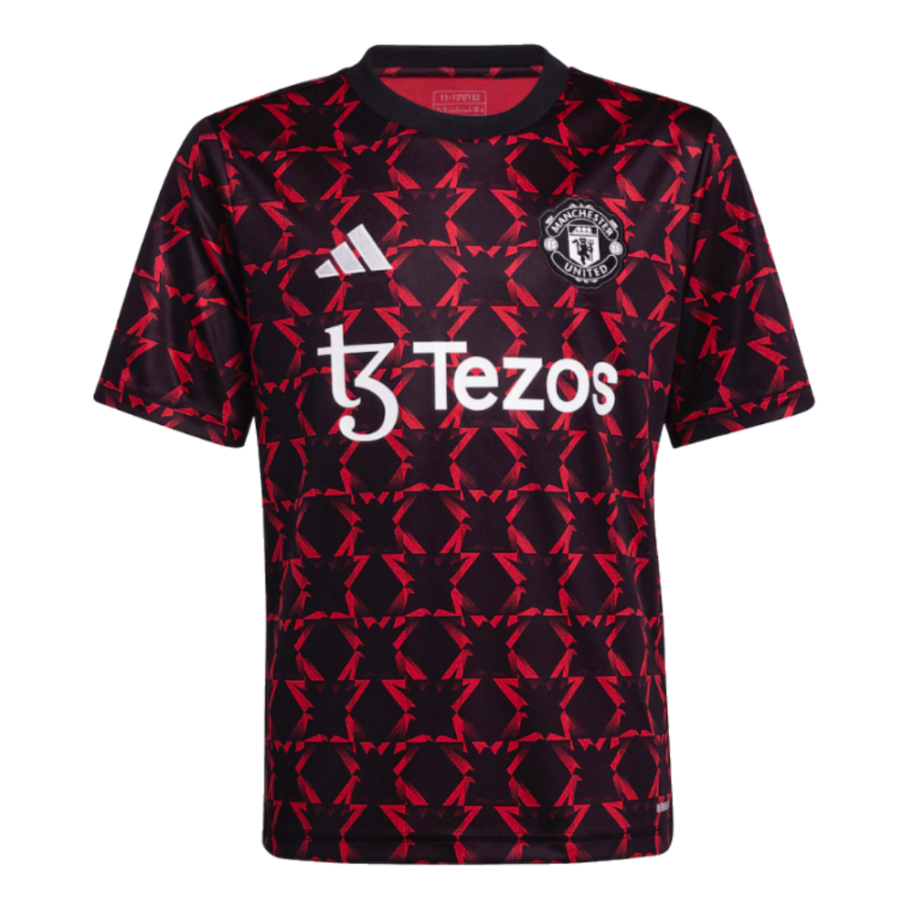 2024-2025 Man Utd Pre-Match Shirt (Black) - Kids (Sancho 25)