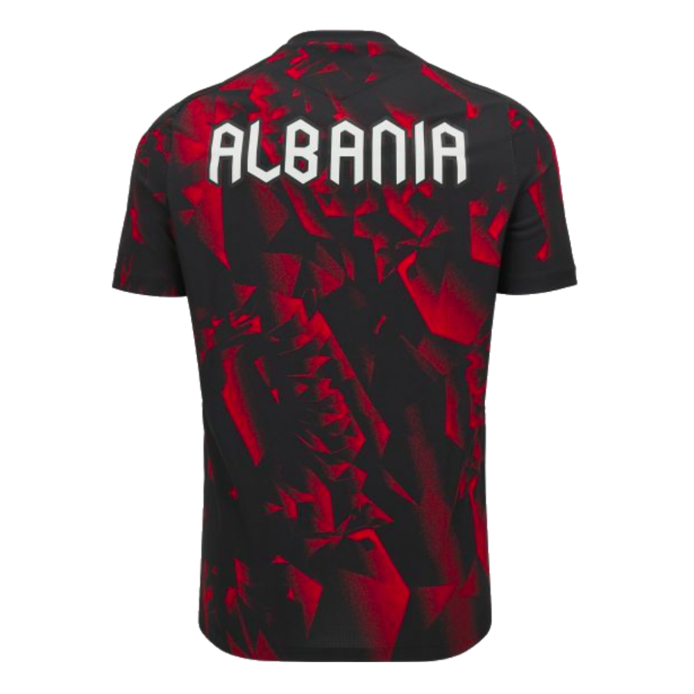 2024-2025 Albania Warm Up Shirt (Black-Red)