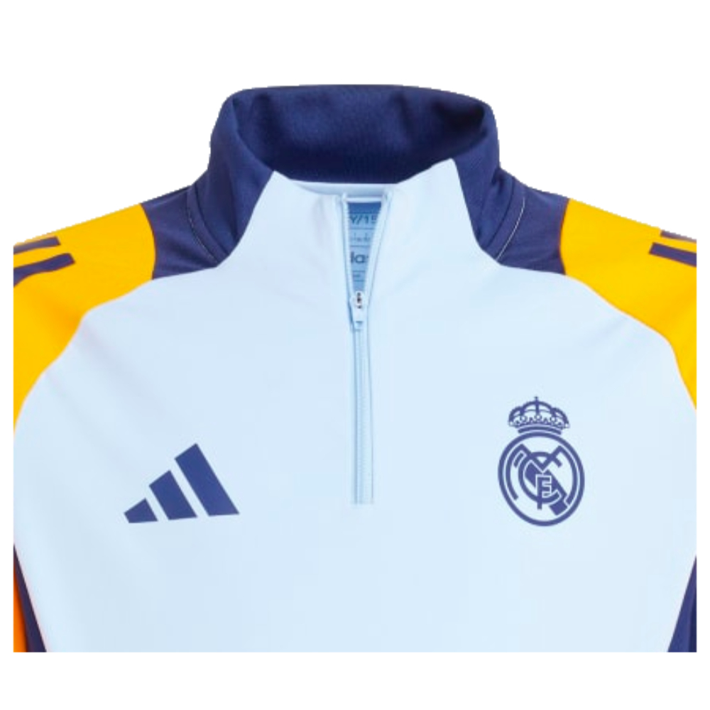 2024-2025 Real Madrid Training Top (Glow Blue) - Kids