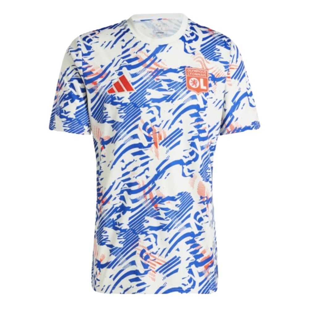 2024-2025 Olympique Lyon Pre-Match Shirt (White) (Your Name)