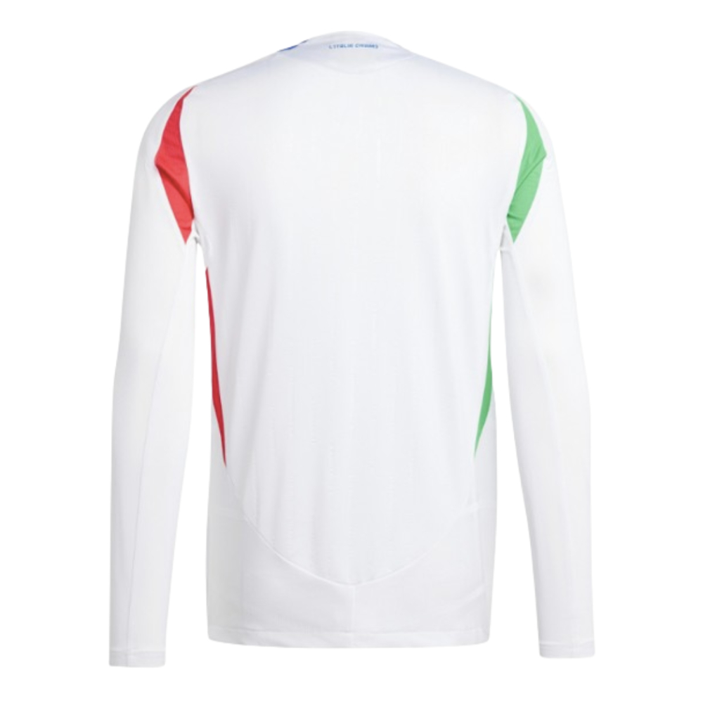 2024-2025 Italy Authentic Long Sleeve Away Shirt (R.BAGGIO 10)