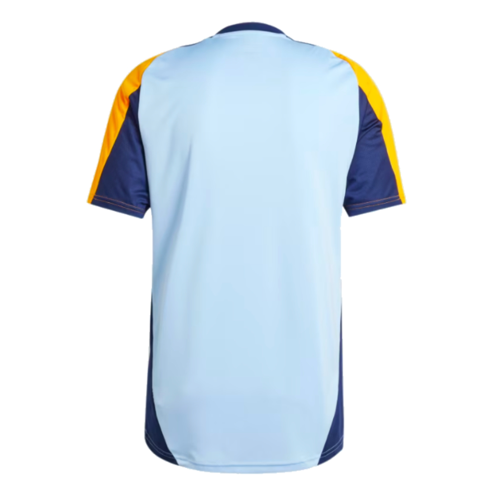 2024-2025 Real Madrid Training Shirt (Glow Blue) (Vini Jr. 7)