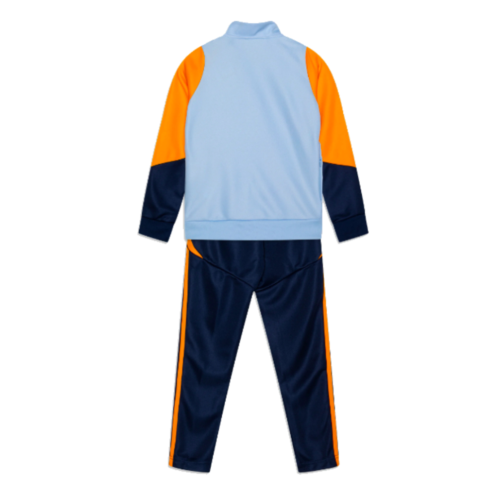 2024-2025 Real Madrid Tracksuit (Glow Blue) - Kids