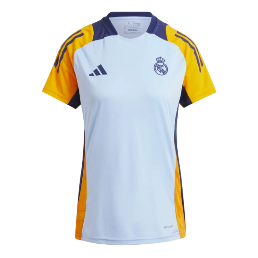 2024-2025 Real Madrid Training Shirt (Glow Blue) - Womens (Vini Jr. 7)