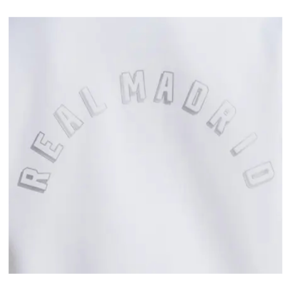 2024-2025 Real Madrid Anthem Jacket (White) - Kids