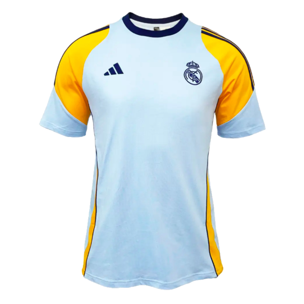 2024-2025 Real Madrid Training Tee (Glow Blue) (E.Militao 3)