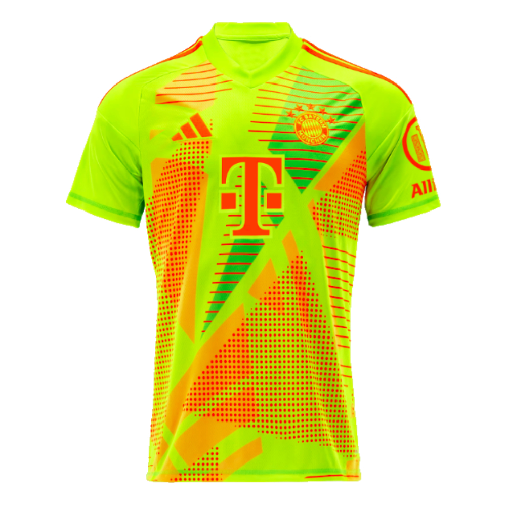 2024-2025 Bayern Munich Home Goalkeeper Shirt (Yellow) - Kids (Kahn 1)