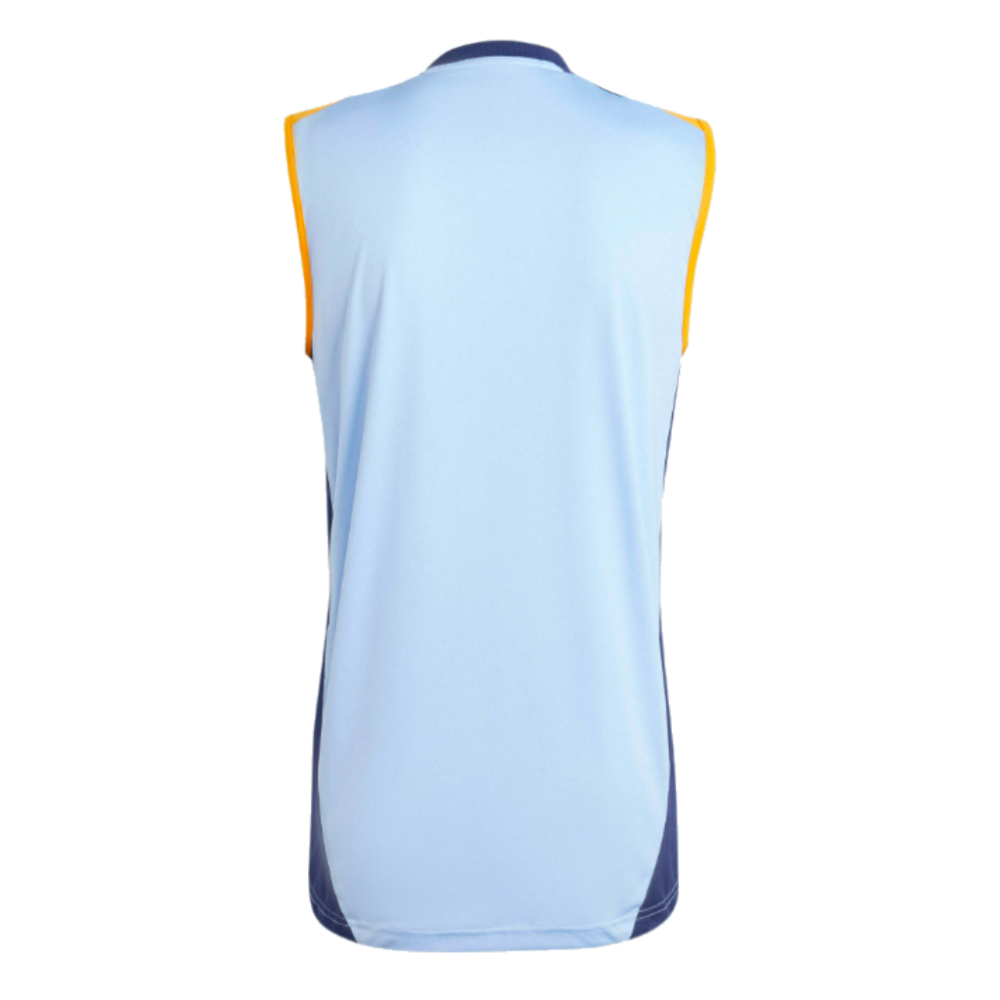 2024-2025 Real Madrid Sleeveless Jersey (Glow Blue) (Vini Jr. 7)