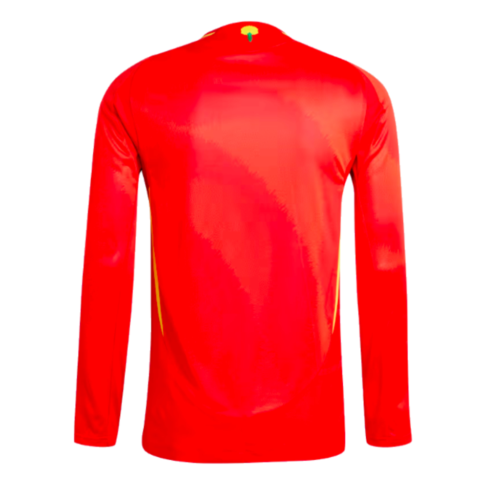 2024-2025 Spain Authentic Long Sleeve Home Shirt (Oyarzabal 21)