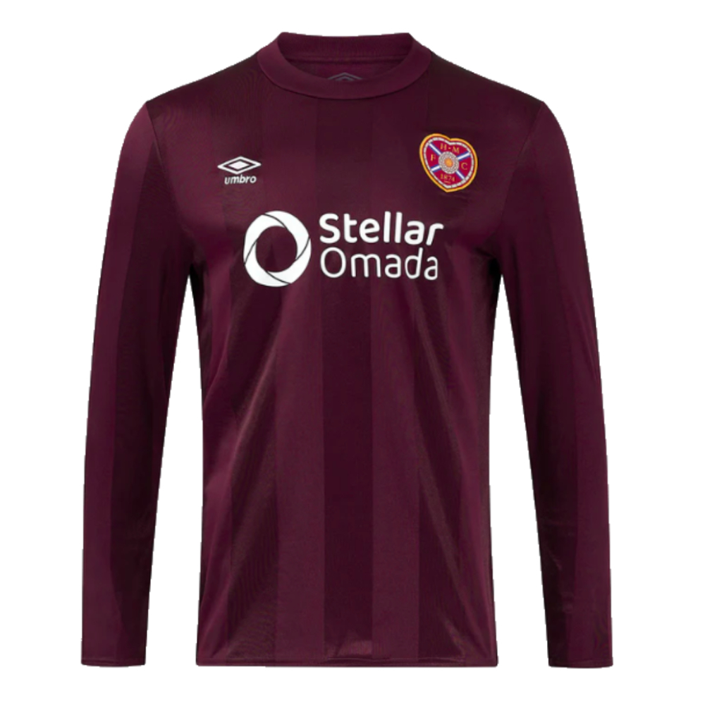 2024-2025 Hearts Long Sleeve Home Shirt (Pressley 4)