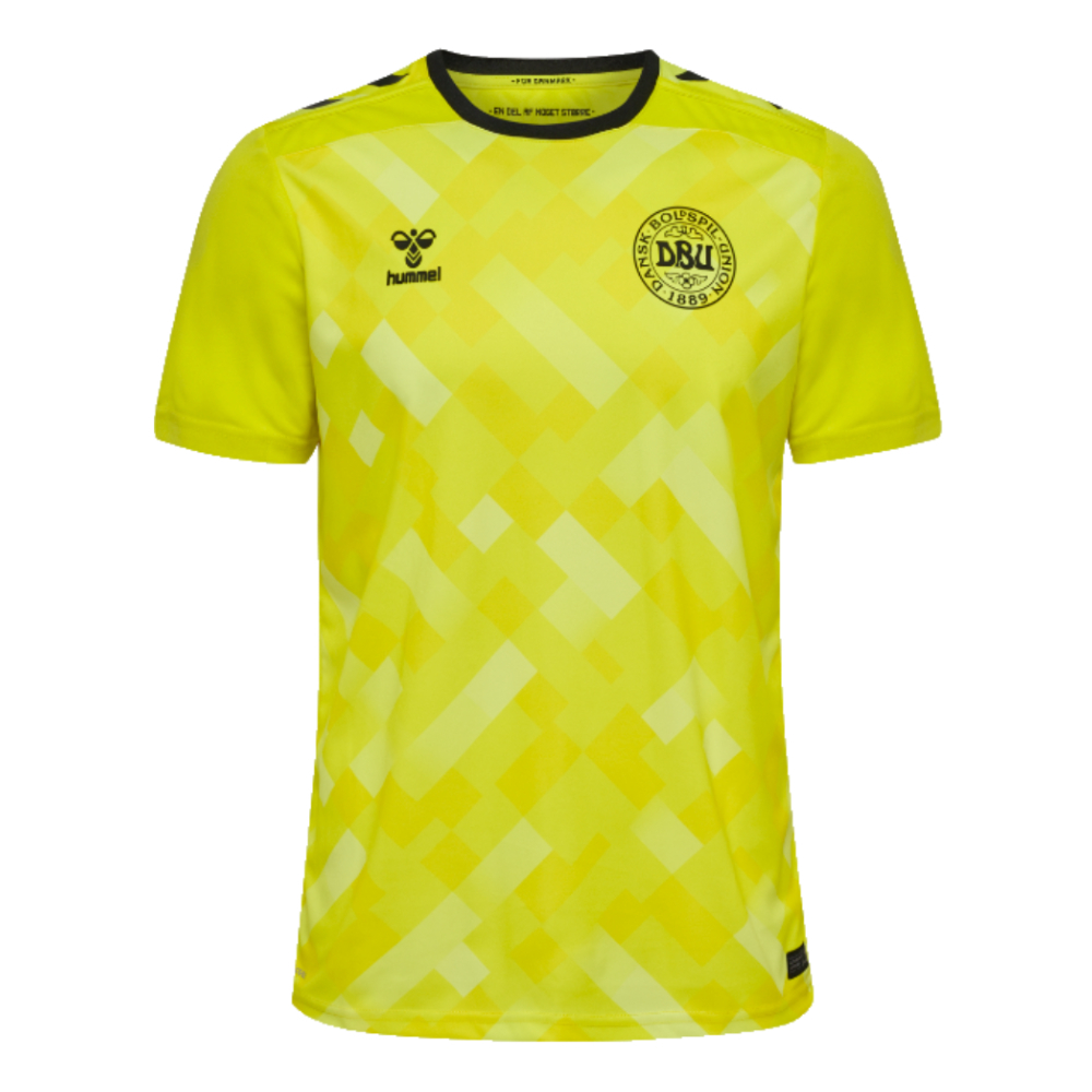 2024-2025 Denmark Home Goalkeeper Shirt (Yellow) (Ronnow 22)